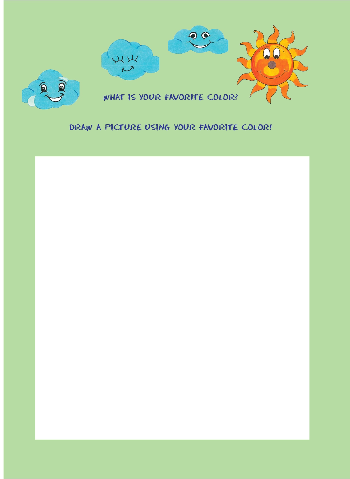 Fav color activities page Fav color activities page